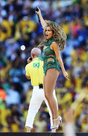 Jennifer Lopez performs during the Opening Ceremony of the 2014 FIFA World Cup Brazil June 12, 2014