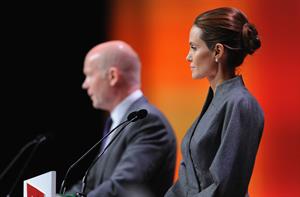 Angelina Jolie at the Global Summit To End Sexual Violence In Conflict June 13, 2014