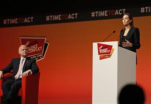 Angelina Jolie at the Global Summit To End Sexual Violence In Conflict June 12, 2014