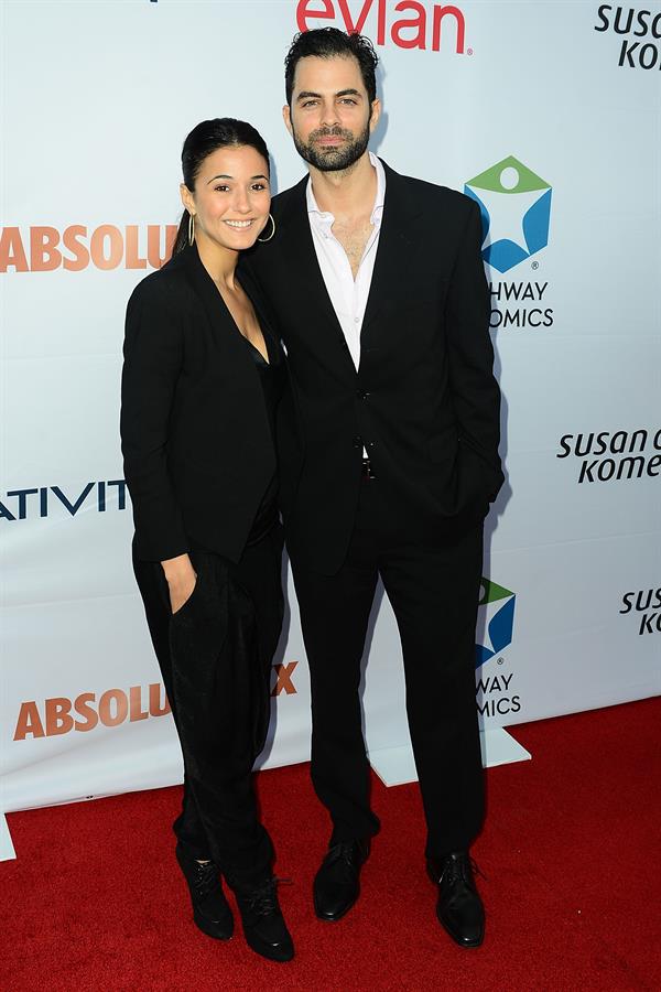 Emmanuelle Chriqui attending Pathway to the Cure Benefit at Santa Monica Airport June 11, 2014