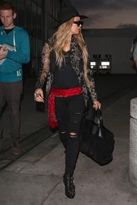Fergie arriving at LAX, June 11, 2014