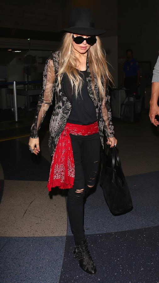 Fergie arriving at LAX, June 11, 2014