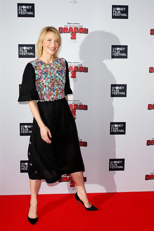 Cate Blanchett attending the How To Train Your Dragon 2 Australian premiere June 9, 2014