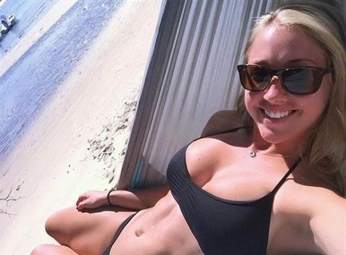 Anonymous in a bikini taking a selfie