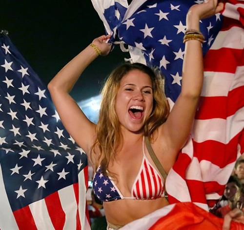 Anonymous in a bikini