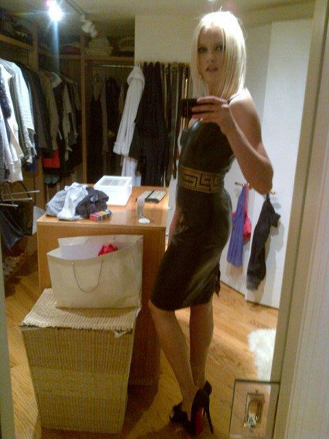 Ginta Lapina taking a selfie