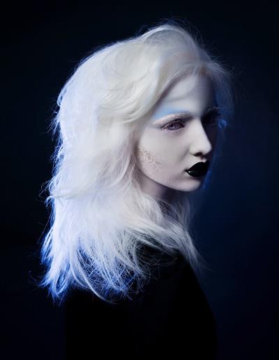 Beautiful albinos model