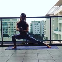 Tanya Poppett in Yoga Pants