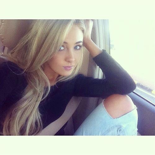 Nicola Hughes taking a selfie