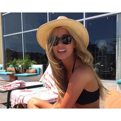 Nicola Hughes in a bikini