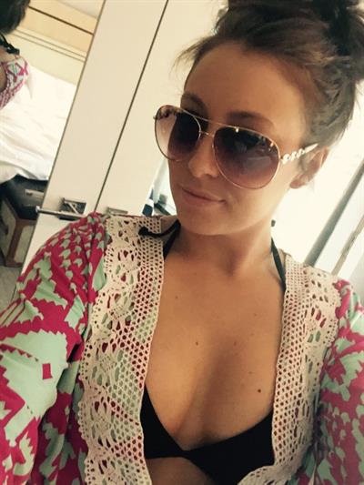 Anonymous in a bikini taking a selfie