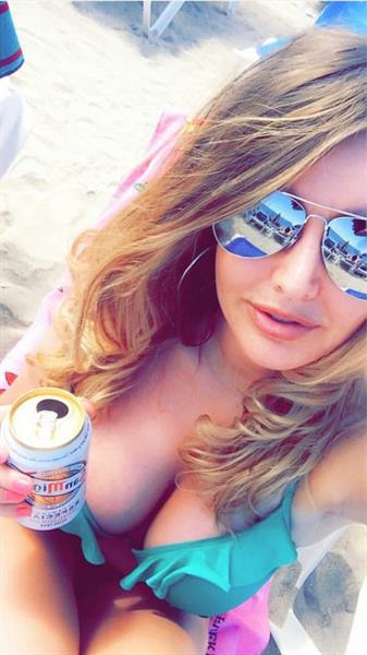Anonymous in a bikini taking a selfie