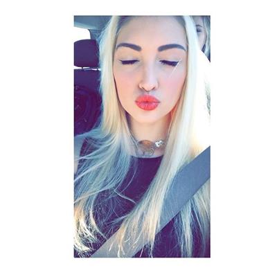 Anna Faith Carlson taking a selfie