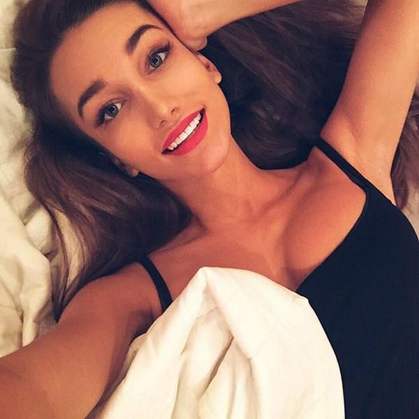 Anna Vyacheslavovna taking a selfie