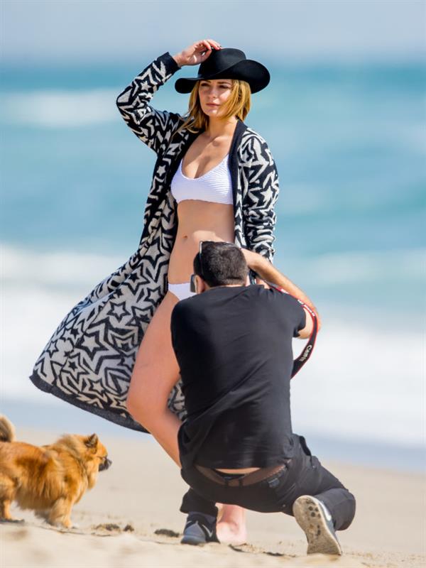 Mischa Barton in a beach photoshoot in Los Angeles