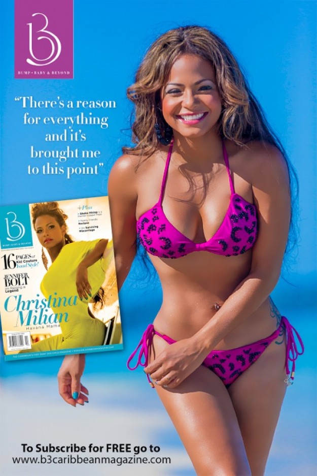 Christina Milian in a bikini