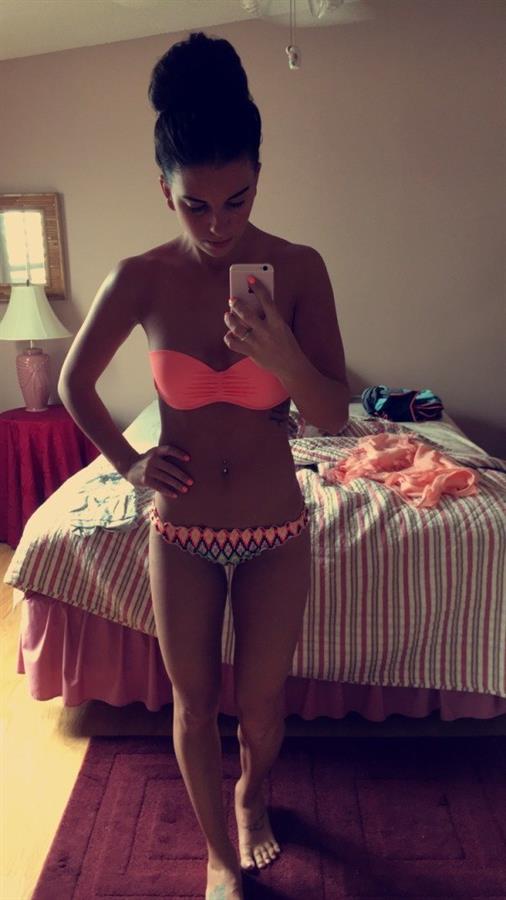 Anonymous in a bikini taking a selfie