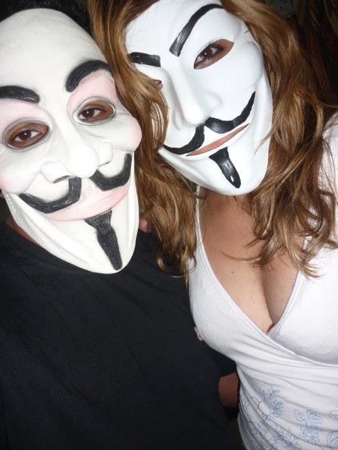 Anonymous taking a selfie