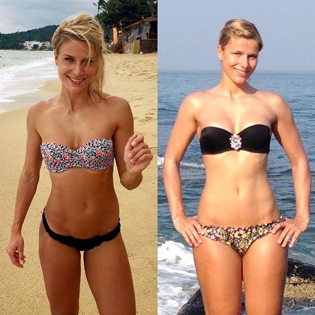 Adrienne Koleszár in a bikini