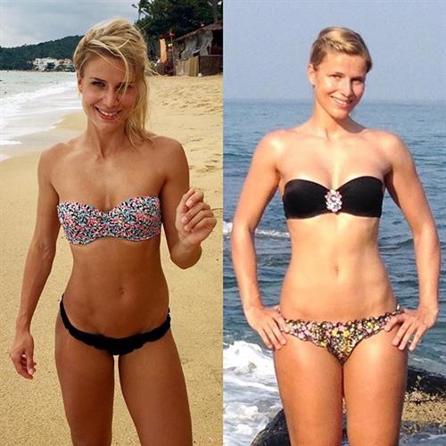 Adrienne Koleszár in a bikini