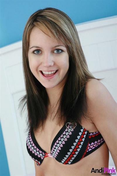 Andi Pink in lingerie