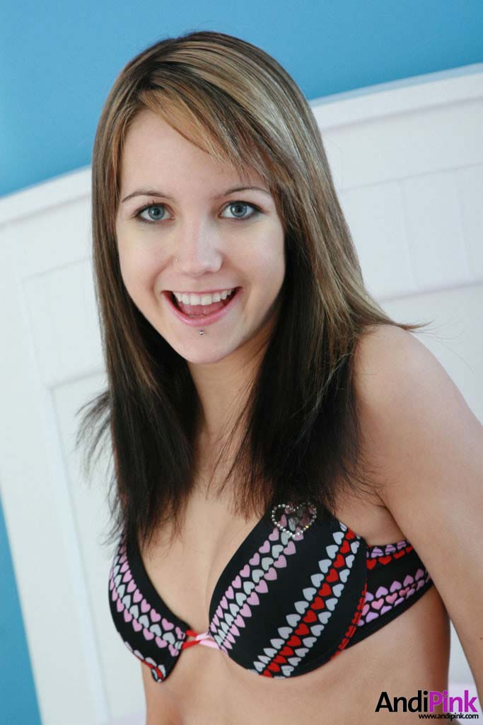 Andi Pink in lingerie