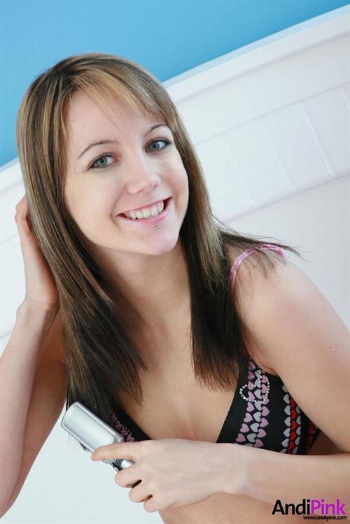 Andi Pink in lingerie