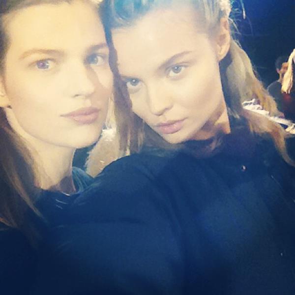 Magdalena Frackowiak taking a selfie