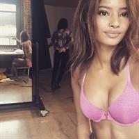 Malaika Firth in lingerie