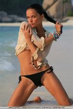 Evgeniya Diordiychuk in a bikini