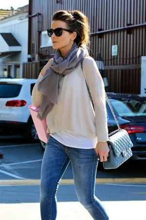 Kate Beckinsale shopping at Calypso store in Brentwood January 31, 2013