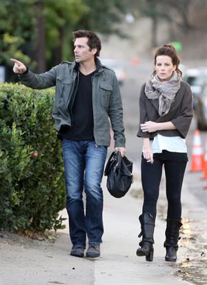Kate Beckinsale headed to a high school football game in Studio City 11/10/12