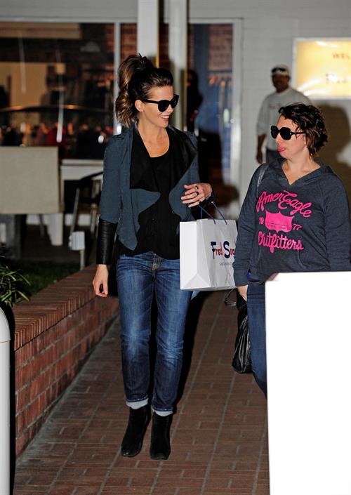 Kate Beckinsale was spotted shopping with a friend at Fred Segal in Santa Monica January 29, 2013