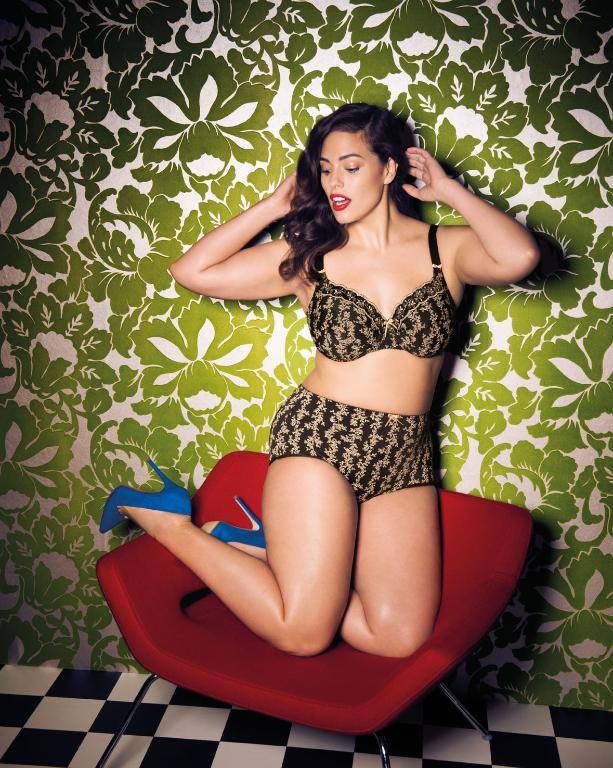 Ashley Graham in lingerie