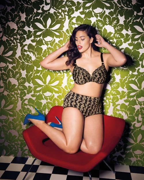 Ashley Graham in lingerie