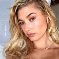 Hailey Bieber taking a selfie