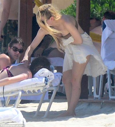 Avril Lavigne in a bikini