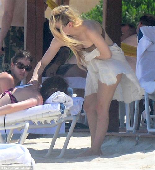 Avril Lavigne in a bikini