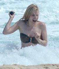 Avril Lavigne in a bikini