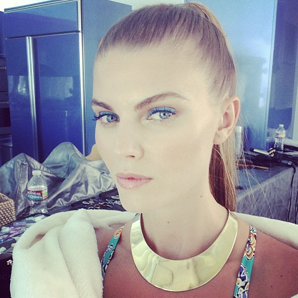 Maryna Linchuk taking a selfie