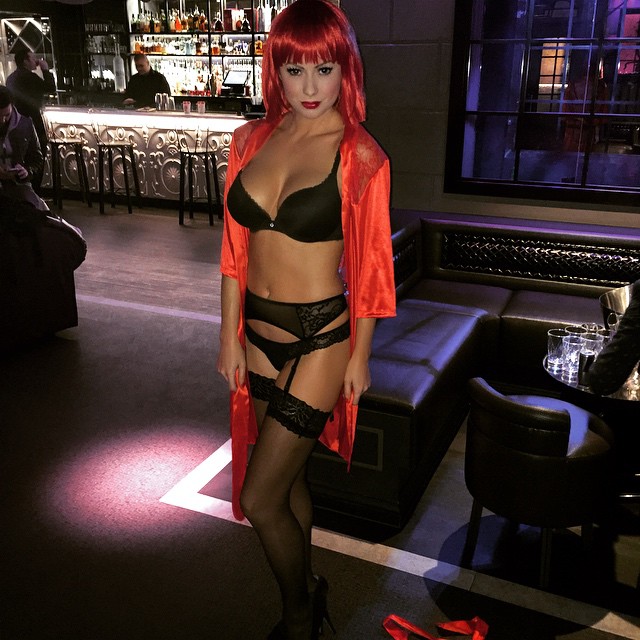 Laura Carter in a bikini