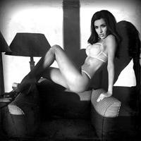 Mercedes Terrell in lingerie