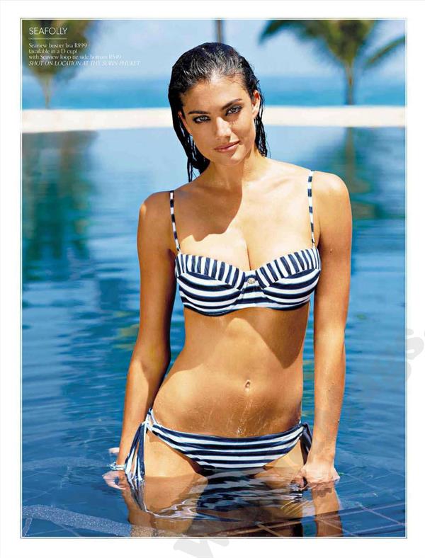 Lauren Mellor in a bikini