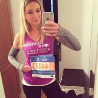 Katrina Bowden taking a selfie