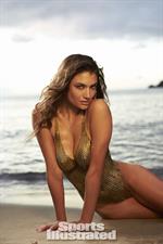 Lauren Mellor in body paint