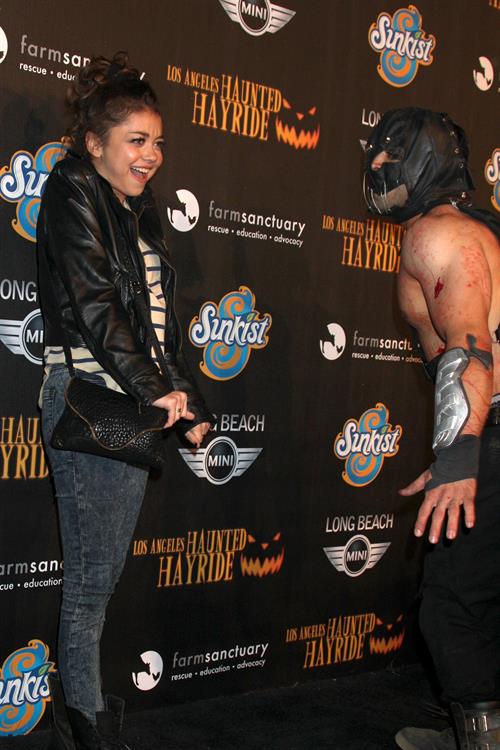 Sarah Hyland 4th annual Haunted Hayride LA 10/7/12 