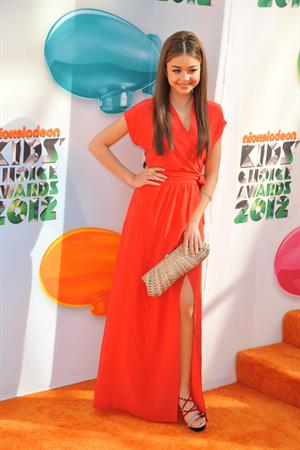 Sarah Hyland at the 2012 Nickelodeon Kids Choice Awards