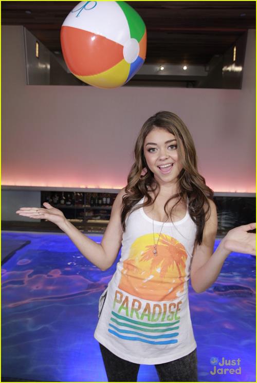 Sarah Hyland at the OP pool party