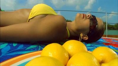 Anonymous in a bikini