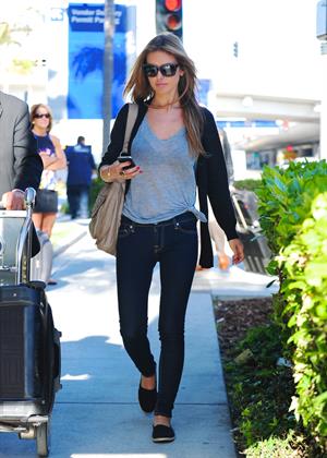Audrina Patridge arrives into LAX Airport